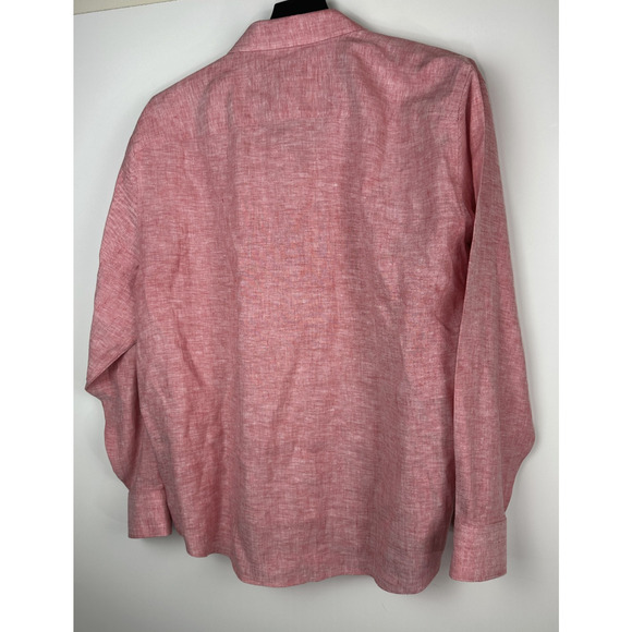 Untuckit Santro Linen Long Sleeve Button Up Shirt Wrinkle Resistant Men's XXL - Picture 7 of 9